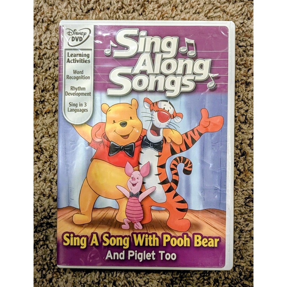 Disney Sing-Along Songs: Sing A Song With Pooh Bear And Piglet Too DVD Winnie